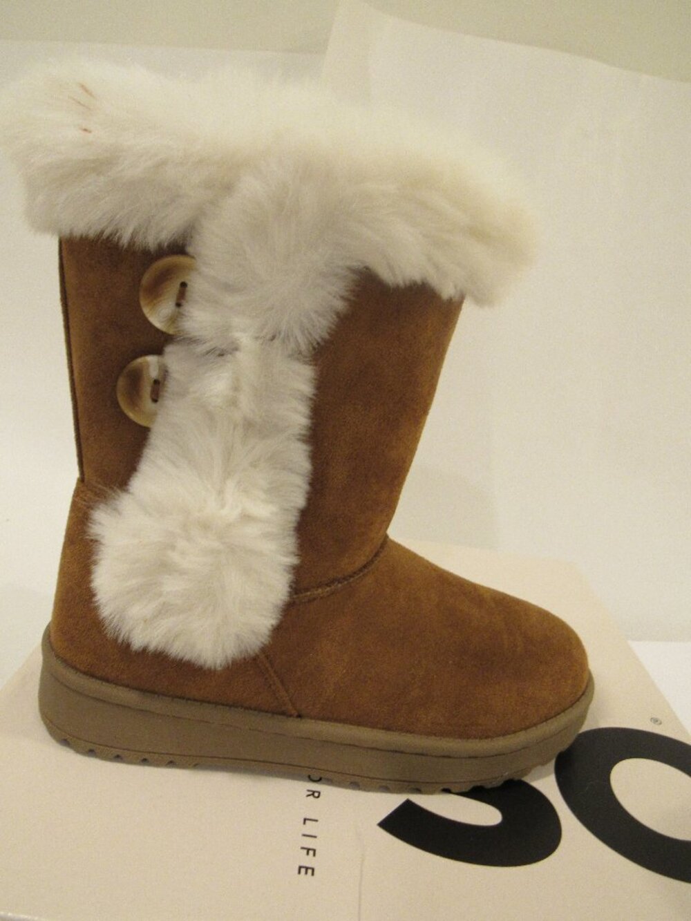 NEW IN BOX: GIRLS' $45 WINTER "UGG-TYPE" BOOTS SIZE 2